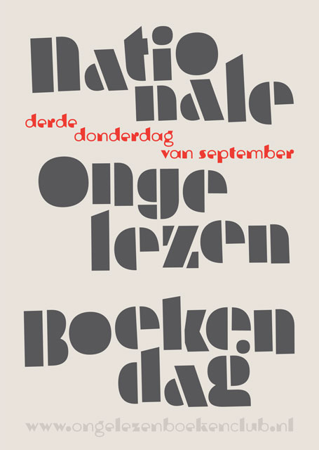 Nationale Ongelezen Boekendag poster