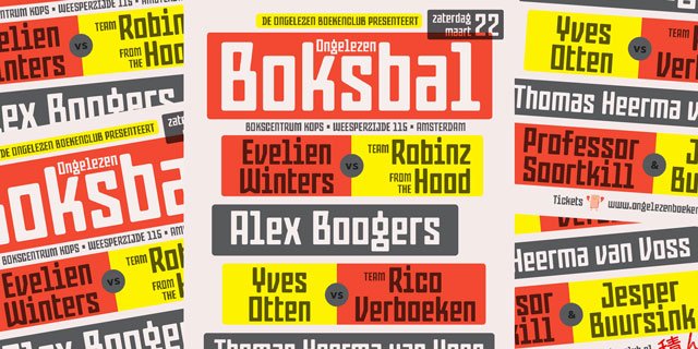 Ongelezen-Boksbal-poster-liggend